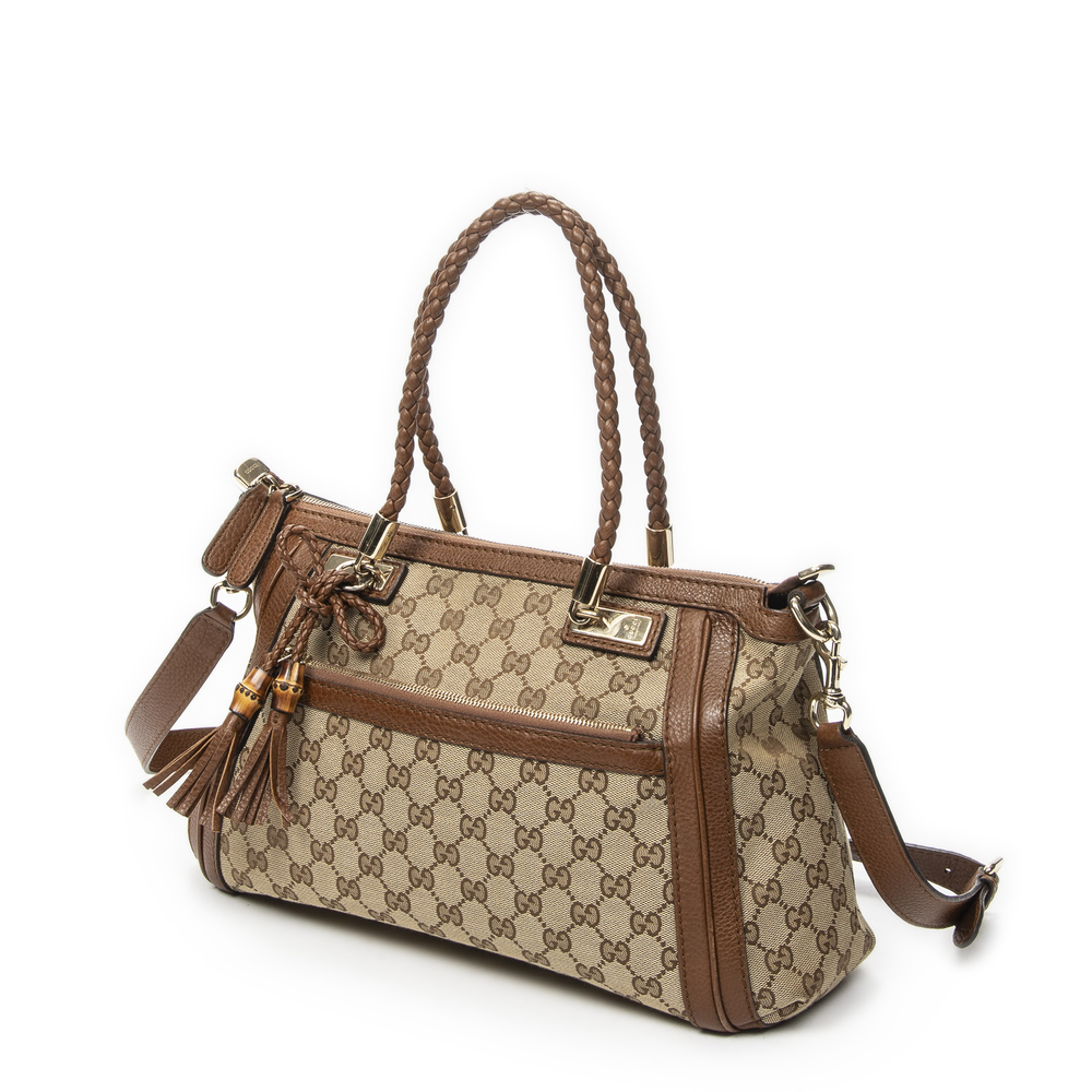 Gucci Bamboo Tassel Zip Tote - Picture 2 of 10